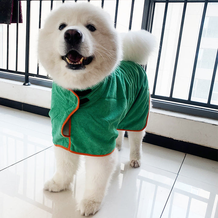 Upgrade Your Pet's Bath Time with Our Microfiber Bathrobe