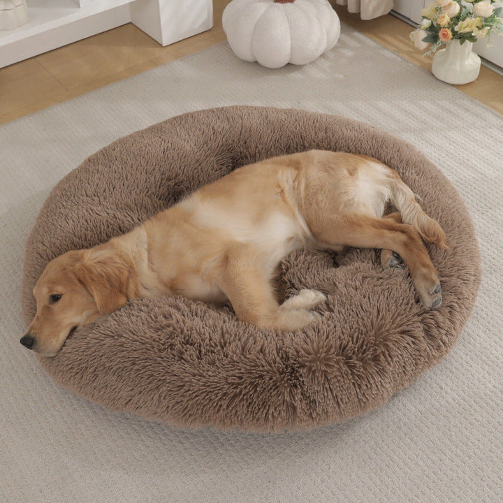 Pet Round Plush Warm Sleeping Mat Bed: The Ultimate Comfort for Your Furry Friend
