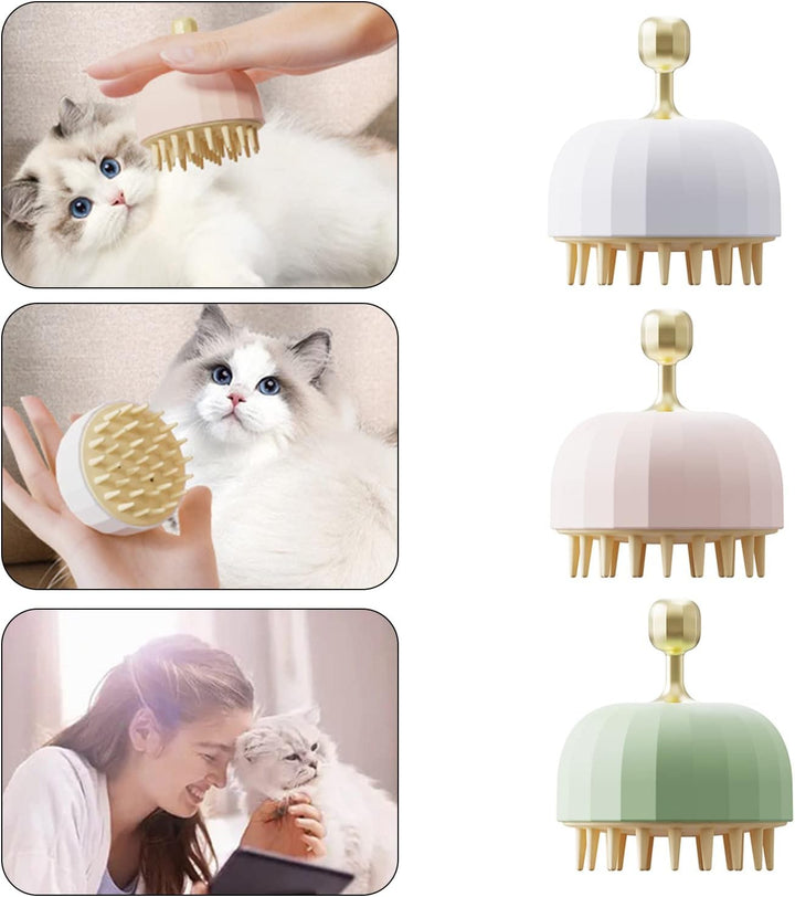 Transform Bath Time with Our Pet Bath Brush Shampoo Massage Grooming Tool
