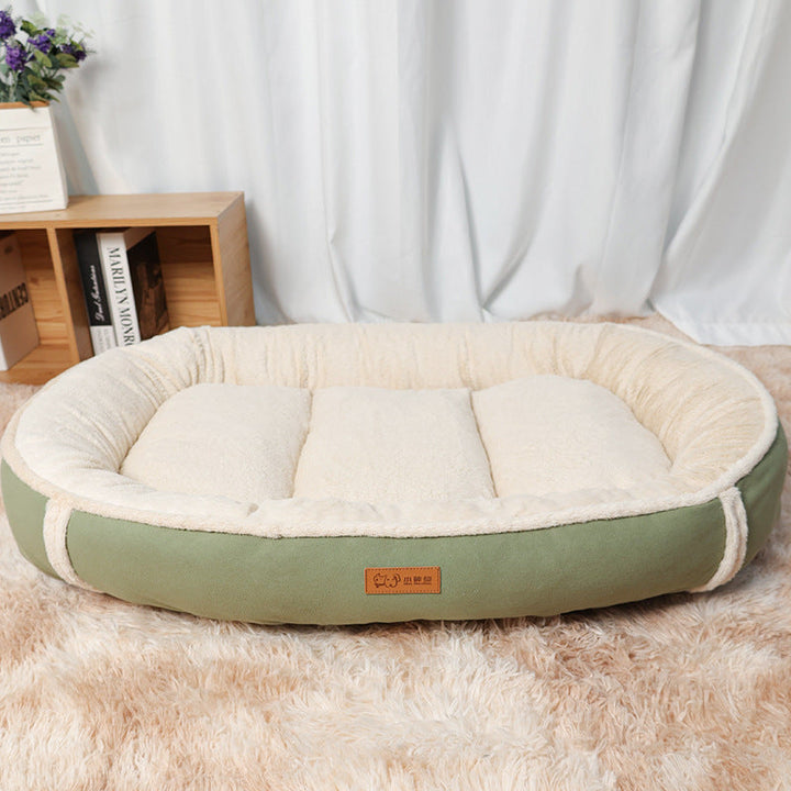 Ultimate Comfort for Your Furry Friend: Pet Linen Round Non Slip Sleeping Mat Bed