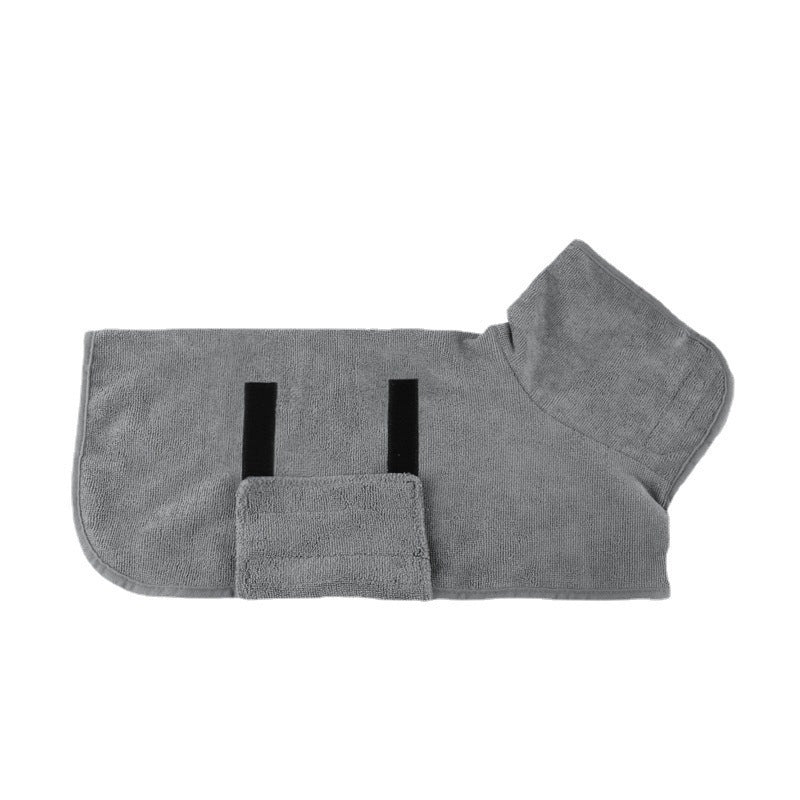 Pet Bathrobe Microfiber Absorbent Fast Drying Grooming Towel For Pets