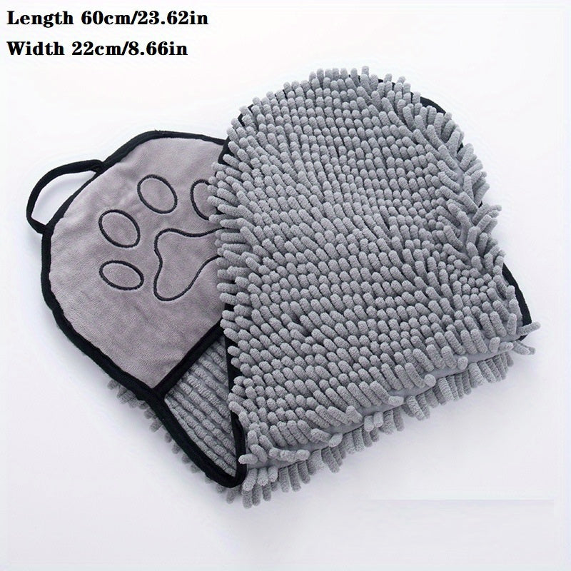 Absorbent Microfiber Pet Drying Towel Hand Pocket Quick Dry