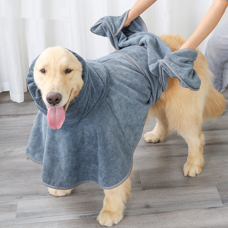 Pet Cotton Bath Towel Strong Absorbent Quick Drying For Pets