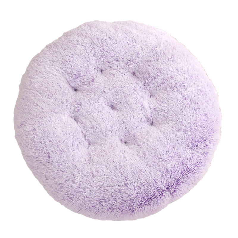 Pet Round Plush Warm Sleeping Mat Bed