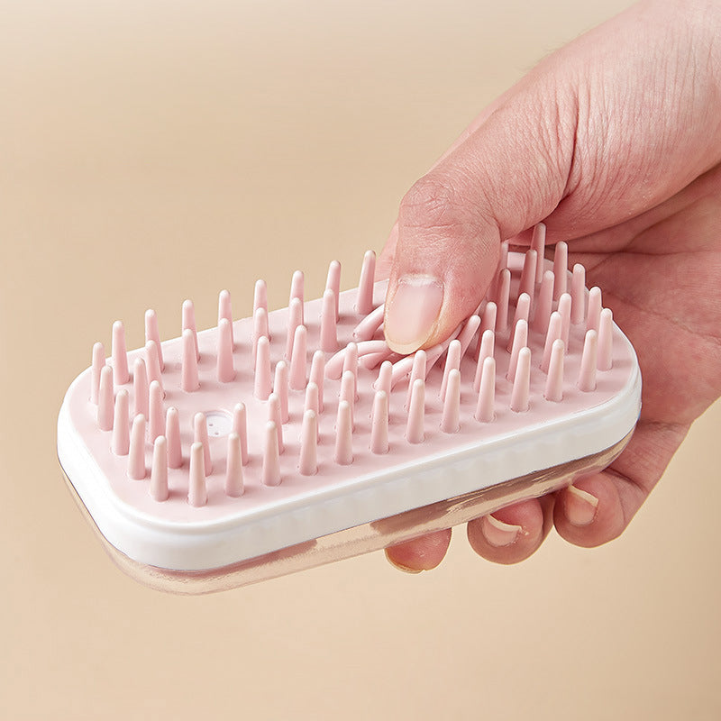 Pet Bath Brush Silicone Massage Cleaning Foam Brush For Pets