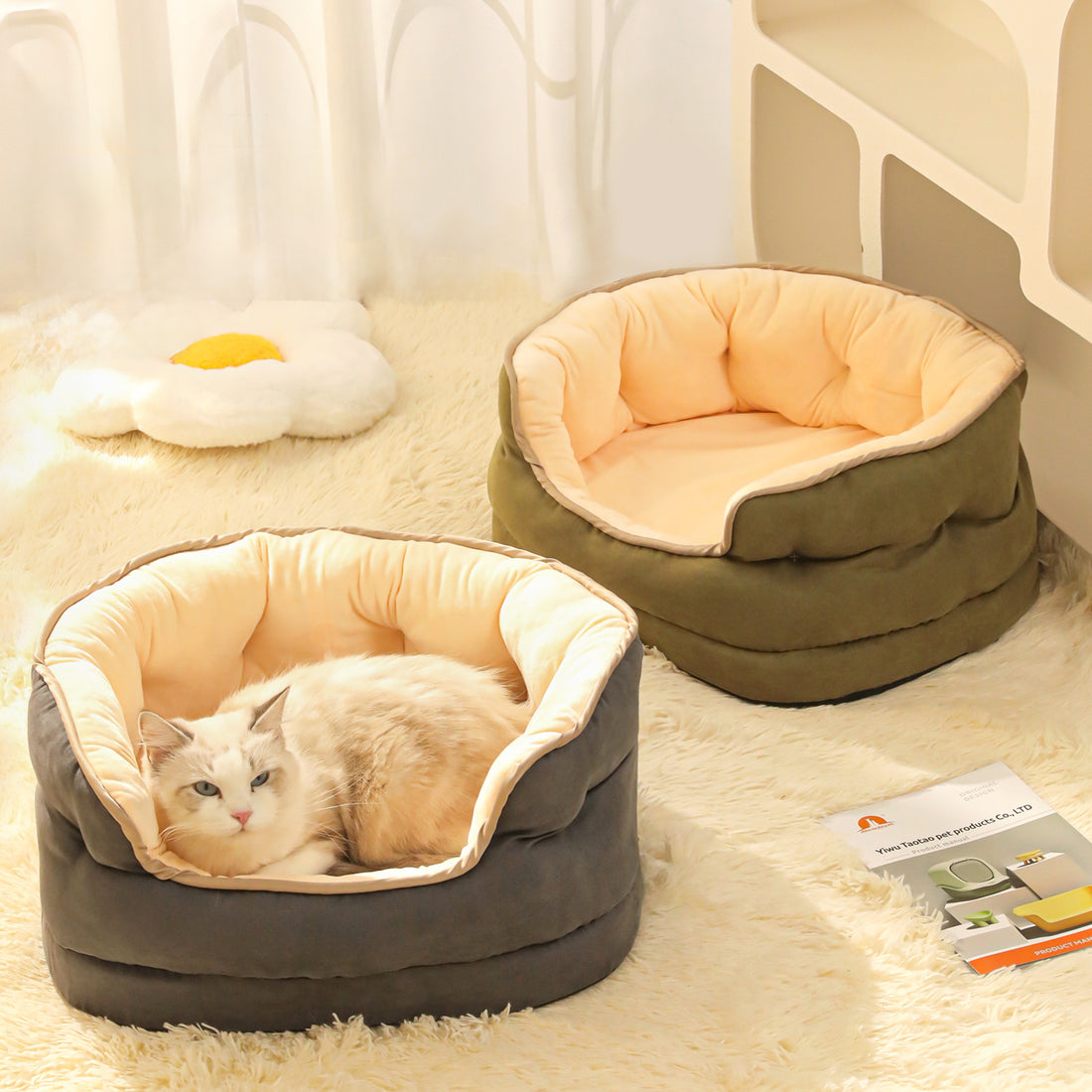 Pet Thickened Washable Plush Warm Sofa Style Bed