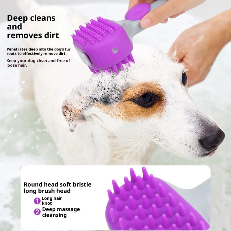 Pet Shower Brush Hair Cleaning Bath Massage Tool For Pets