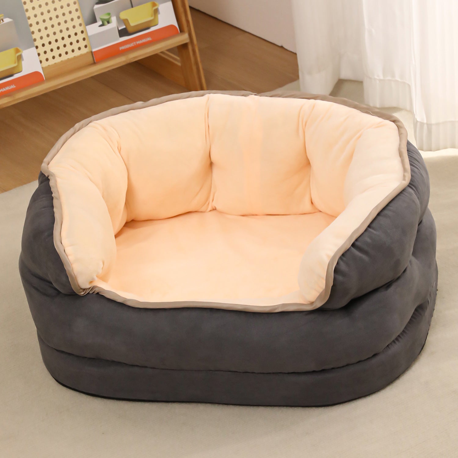 Pet Thickened Washable Plush Warm Sofa Style Bed