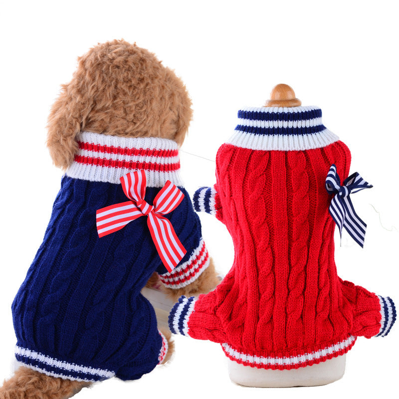 Pet Sweater Warm Soft Knit Apparel