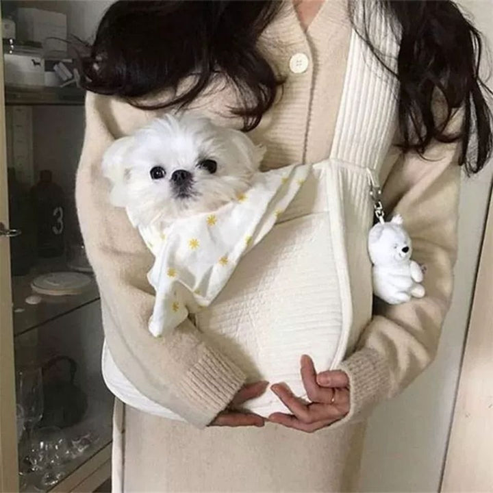 Pet Carrier Handmade Canvas Shoulder Tote Travel Breathable Bag