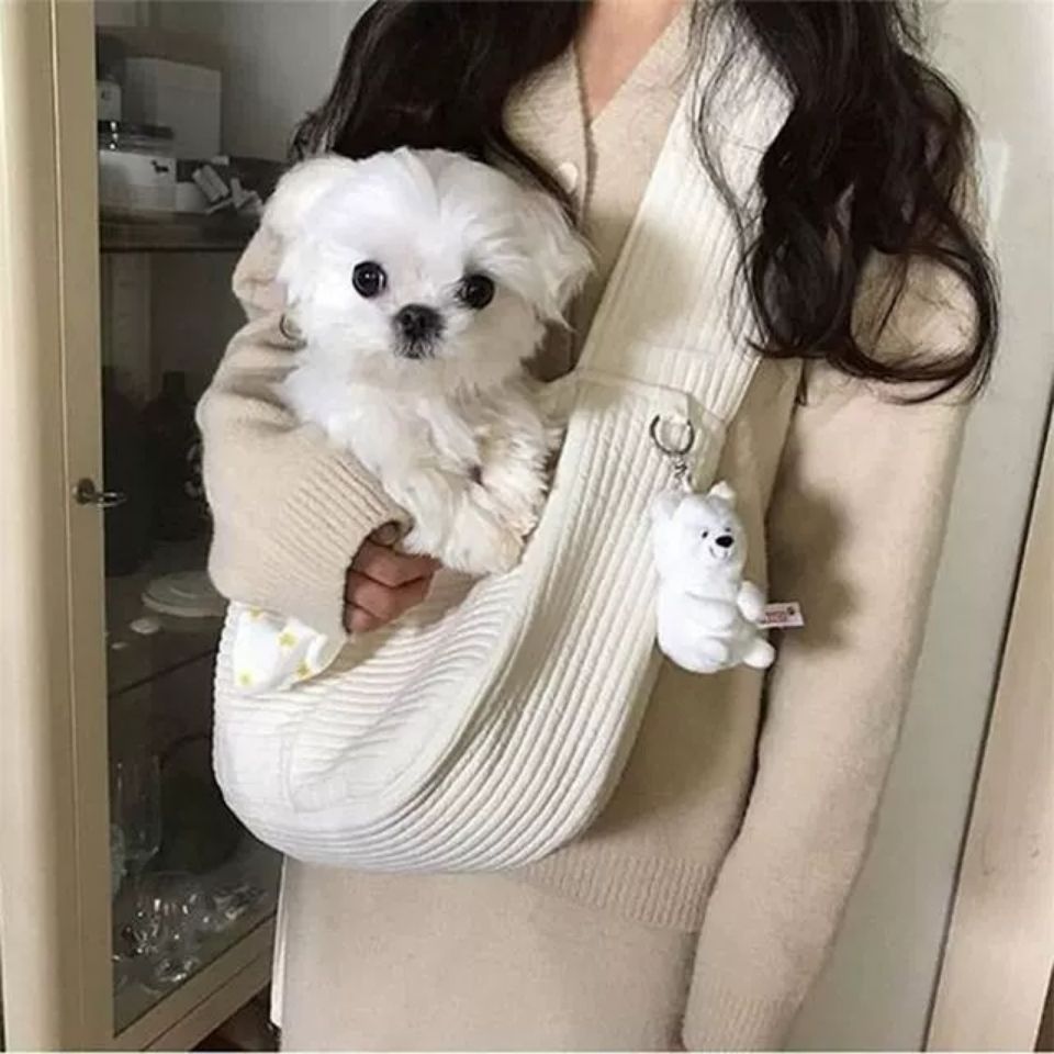 Pet Carrier Handmade Canvas Shoulder Tote Travel Breathable Bag
