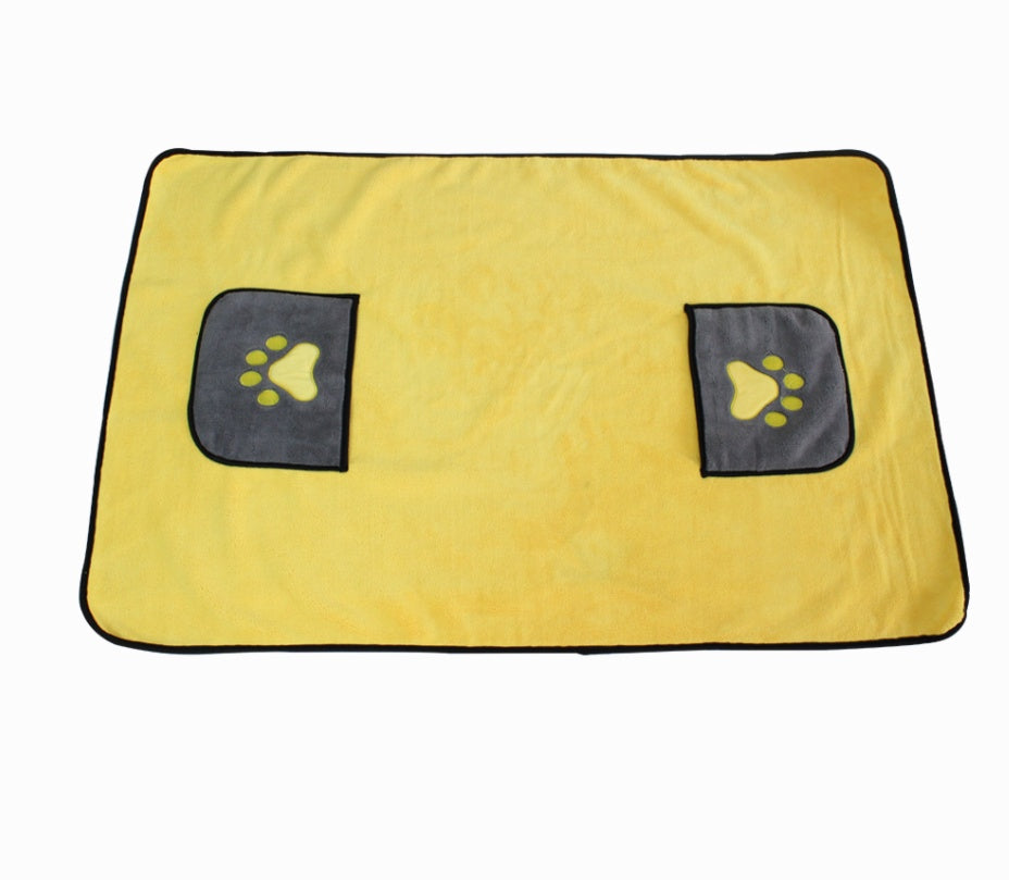 Pet Bath Towel Absorbent Quick Drying Soft Cleaning Cloth