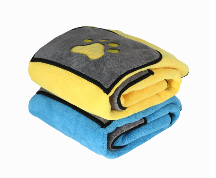 Pet Bath Towel Absorbent Quick Drying Soft Cleaning Cloth