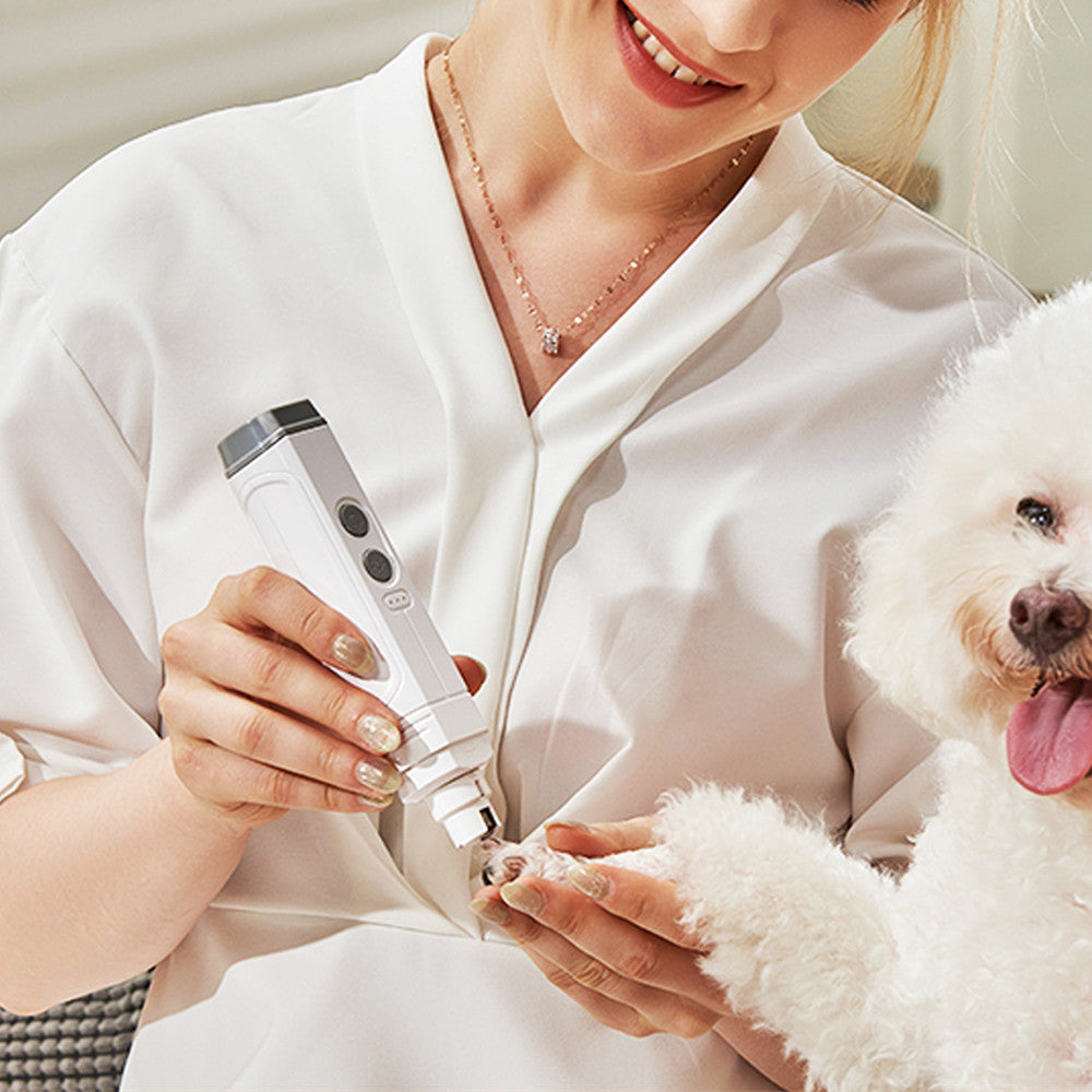 Pet Nail Trimmer Device With Double Lamp And High Power