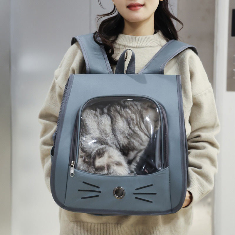 Pet Backpack Carrier Breathable Portable Shoulder Travel Bag
