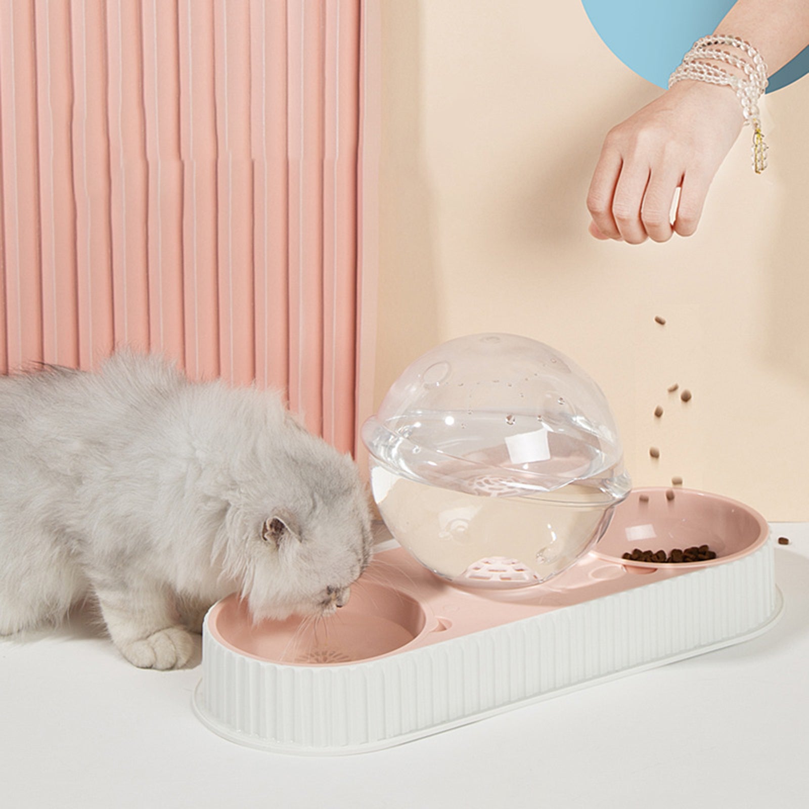 Pet Automatic Feeder Water Bowl Drinking Station