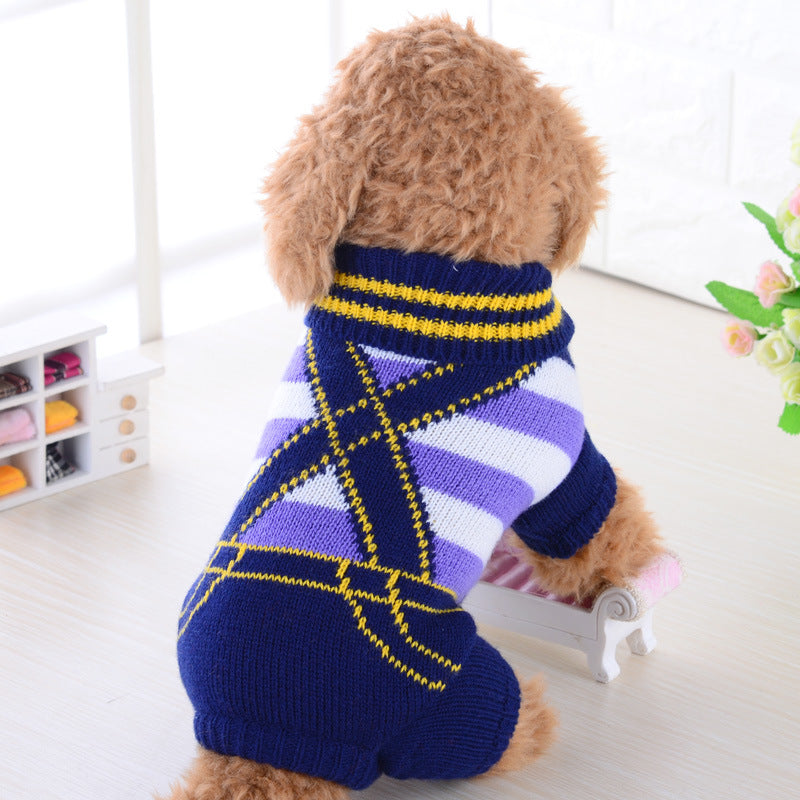 Pet Sweater Warm Soft Knit Apparel