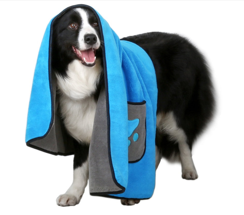 Pet Bath Towel Absorbent Quick Drying Soft Cleaning Cloth