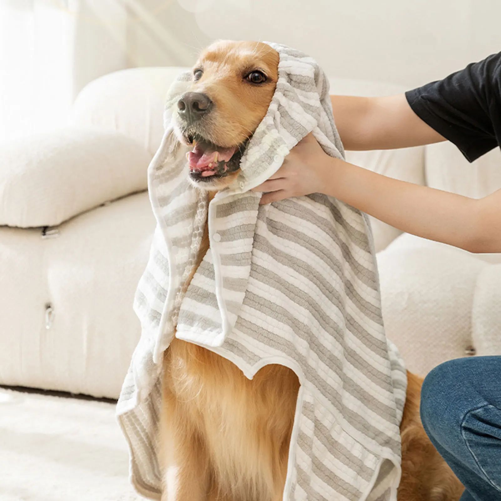 Pet Towel Ultra Absorbent Quick Drying Thick Bathrobe For Pets