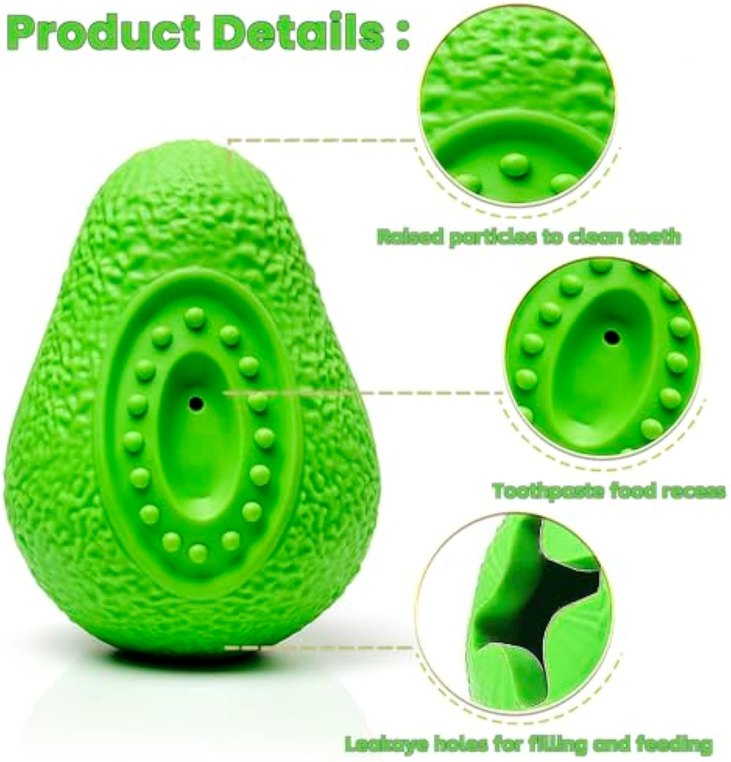 Pet Indestructible Chew Toy Safe Rubber Teething Toy