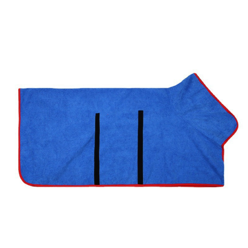 Pet Bathrobe Microfiber Absorbent Fast Drying Grooming Towel For Pets
