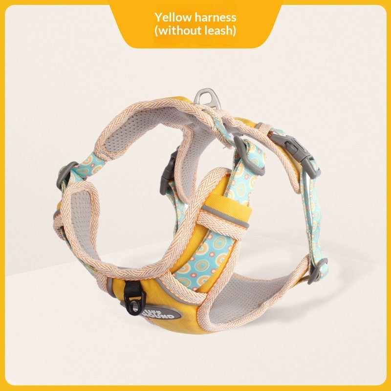 Pet Vest Style Adjustable Walking Harness And Leash