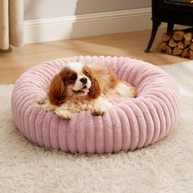 Pet High Grammage Plush Round Winter Warm Sleeping Mat