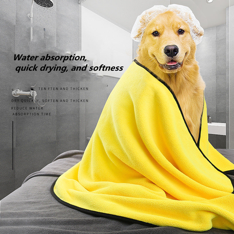 Pet Bath Towel Super Absorbent Quick Drying Microfiber For Pets