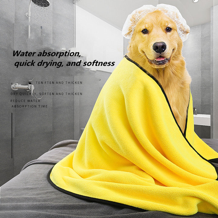Pet Bath Towel Super Absorbent Quick Drying Microfiber For Pets