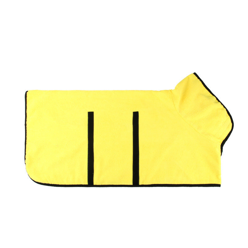 Pet Bathrobe Microfiber Absorbent Fast Drying Grooming Towel For Pets