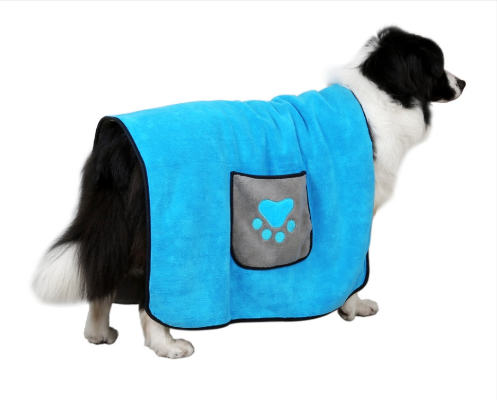 Pet Bath Towel Absorbent Quick Drying Soft Cleaning Cloth