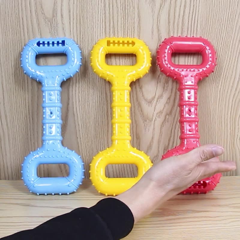 Pet Long Lasting Chew Bone Interactive Pull Band Toy
