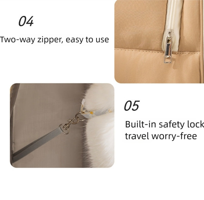 Pet Carrier Backpack Breathable Warm Comfortable Mesh Window Travel Bag