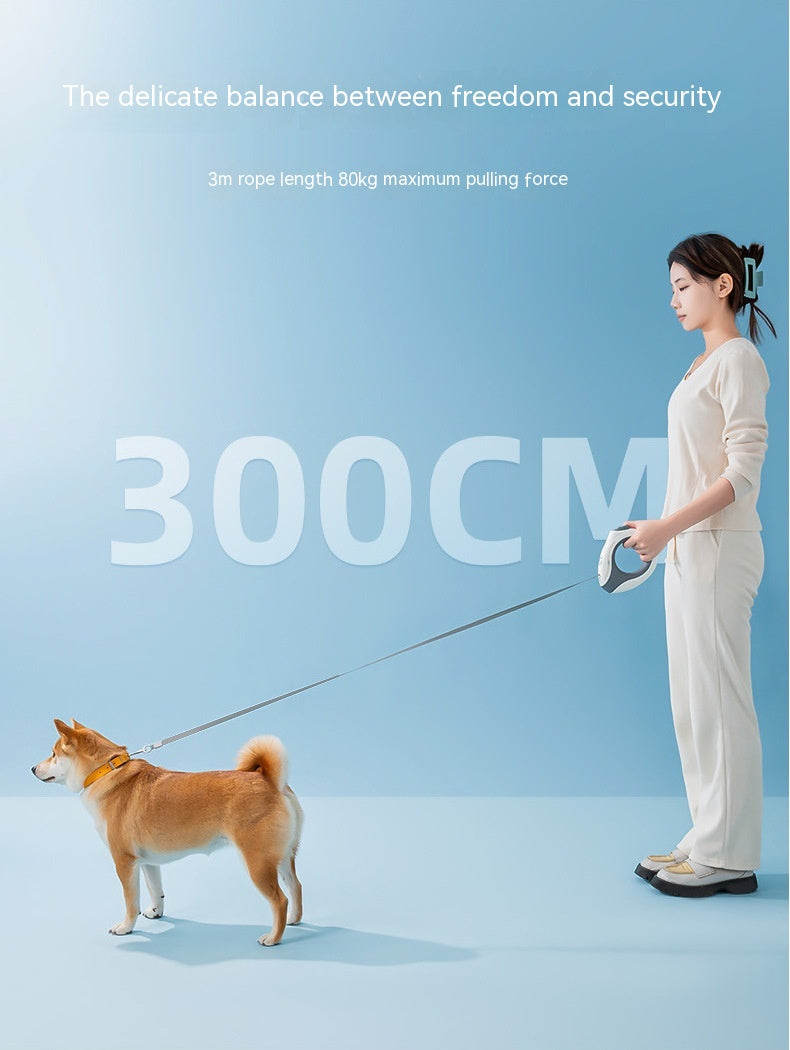 Pet Retractable Luminous Light Ring Walking Leash