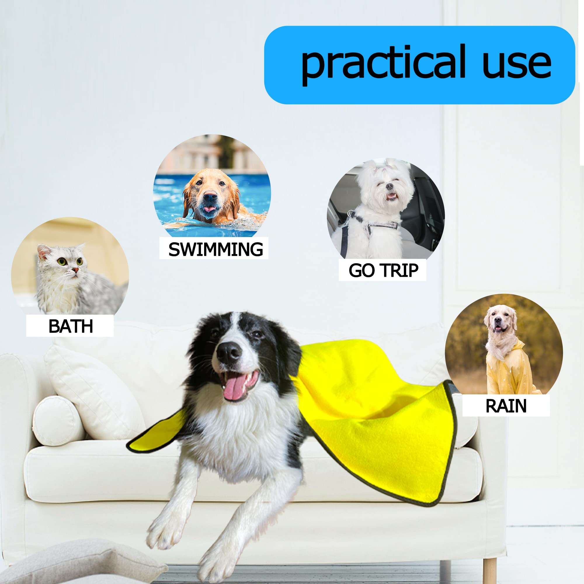 Pet Bath Towel Super Absorbent Quick Drying Microfiber For Pets