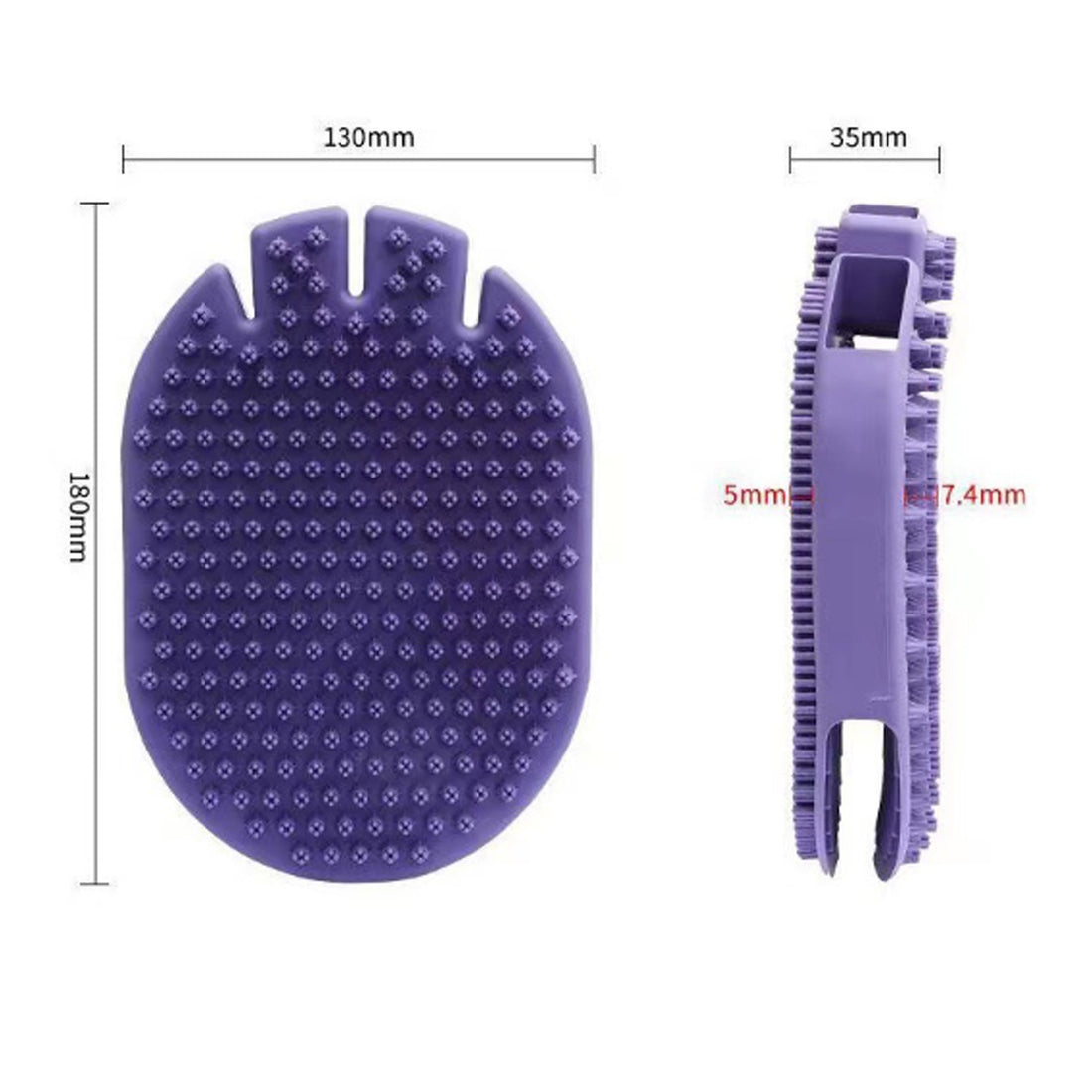 Pet Dual Sided Shampoo And Massage Grooming Brush