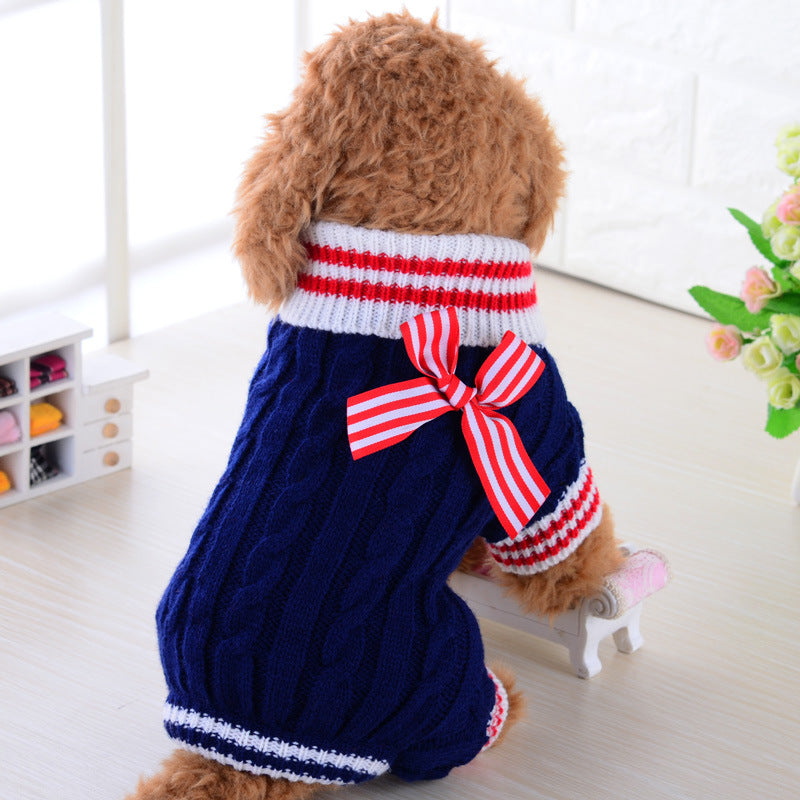 Pet Sweater Warm Soft Knit Apparel