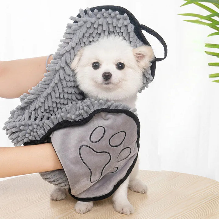 Absorbent Microfiber Pet Drying Towel Hand Pocket Quick Dry