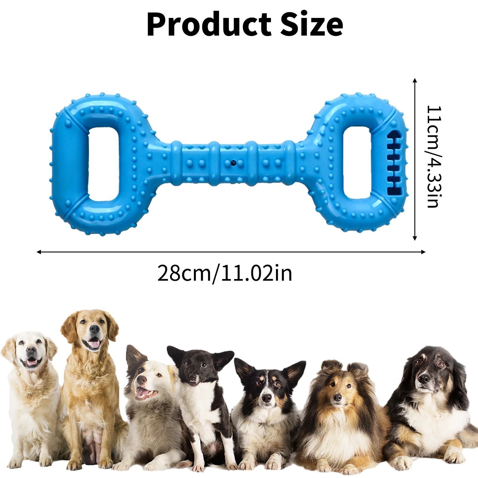 Pet Long Lasting Chew Bone Interactive Pull Band Toy