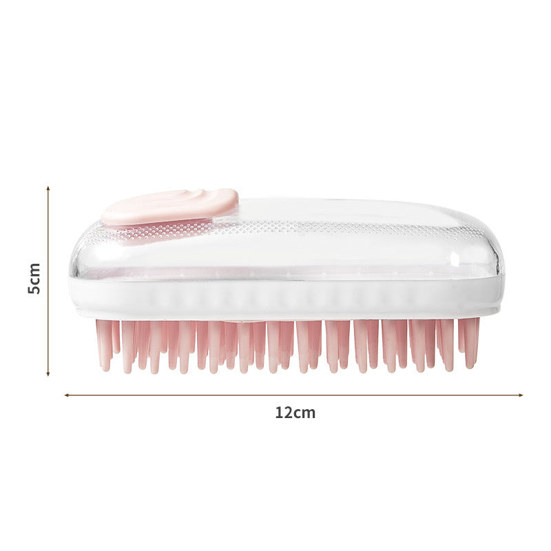 Pet Bath Brush Silicone Massage Cleaning Foam Brush For Pets