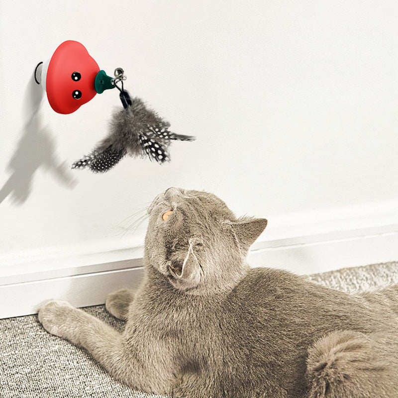 Pet Suction Cup Wand Teaser Retractable Exercise Toy