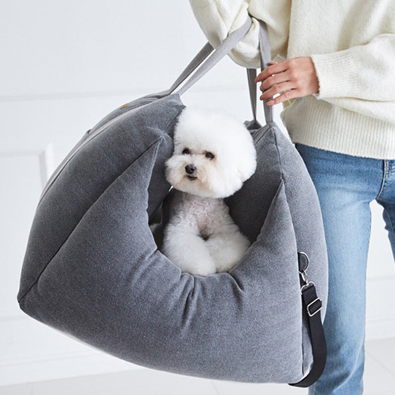 Pet Car Carrier Seat Waterproof Portable Travel Safety Basket