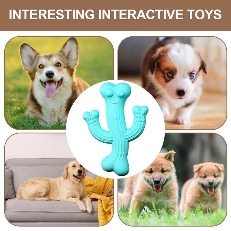 Pet Cactus Chew Toy Ultra Durable Interactive Boredom Toy