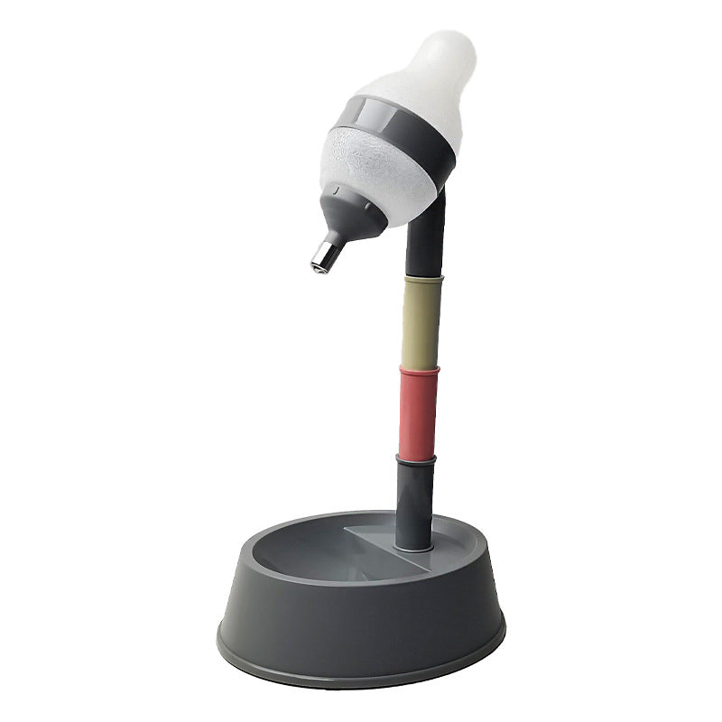 Pet Standing Drinking Bowl With Lick Ball Feeder