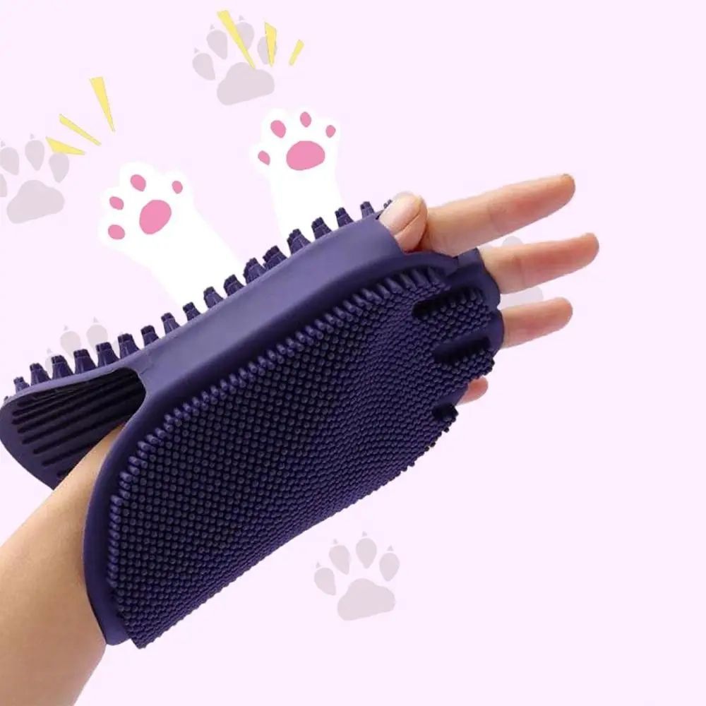 Pet Dual Sided Shampoo And Massage Grooming Brush