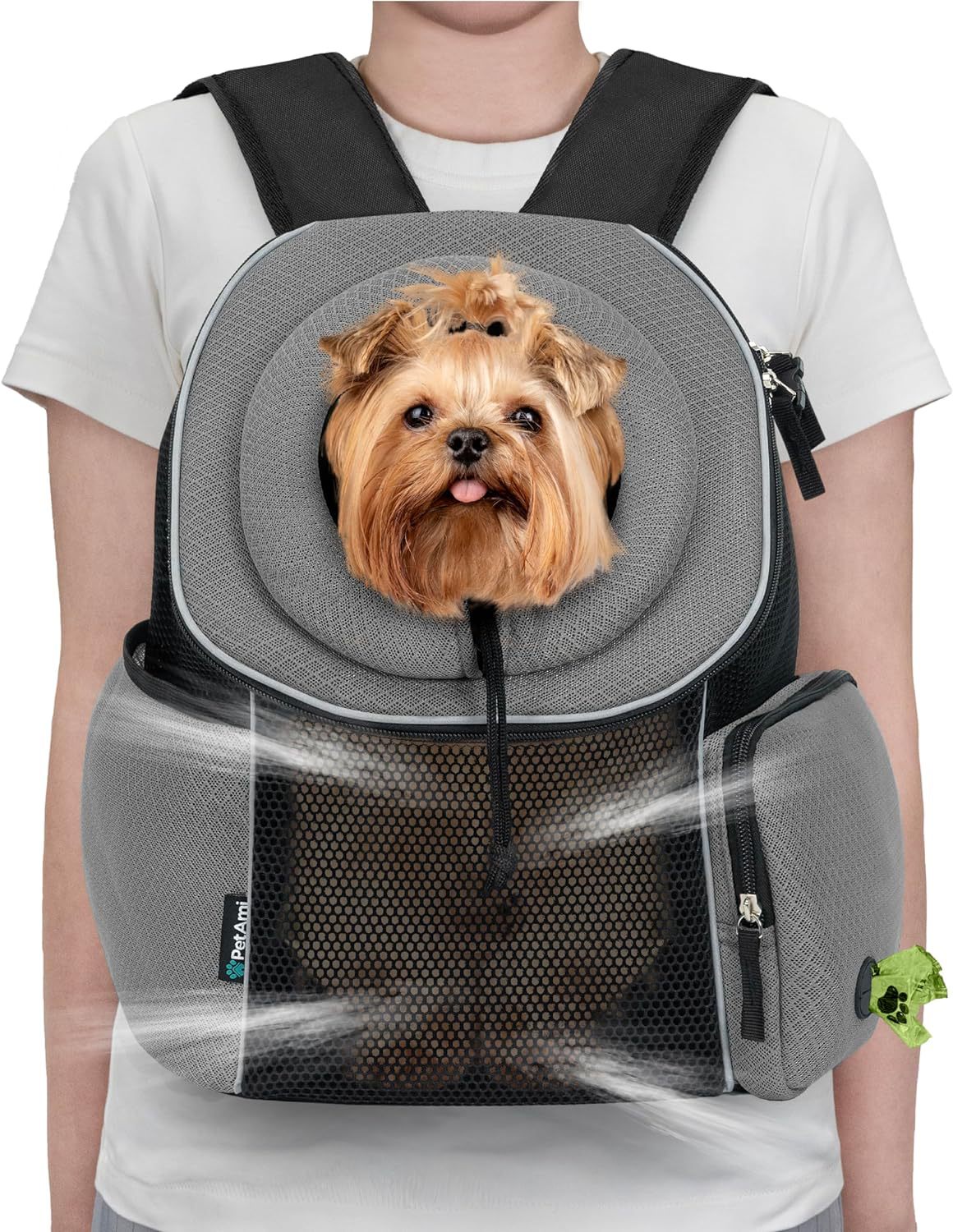 Pet Backpack Carrier Breathable Portable Travel Carry Bag