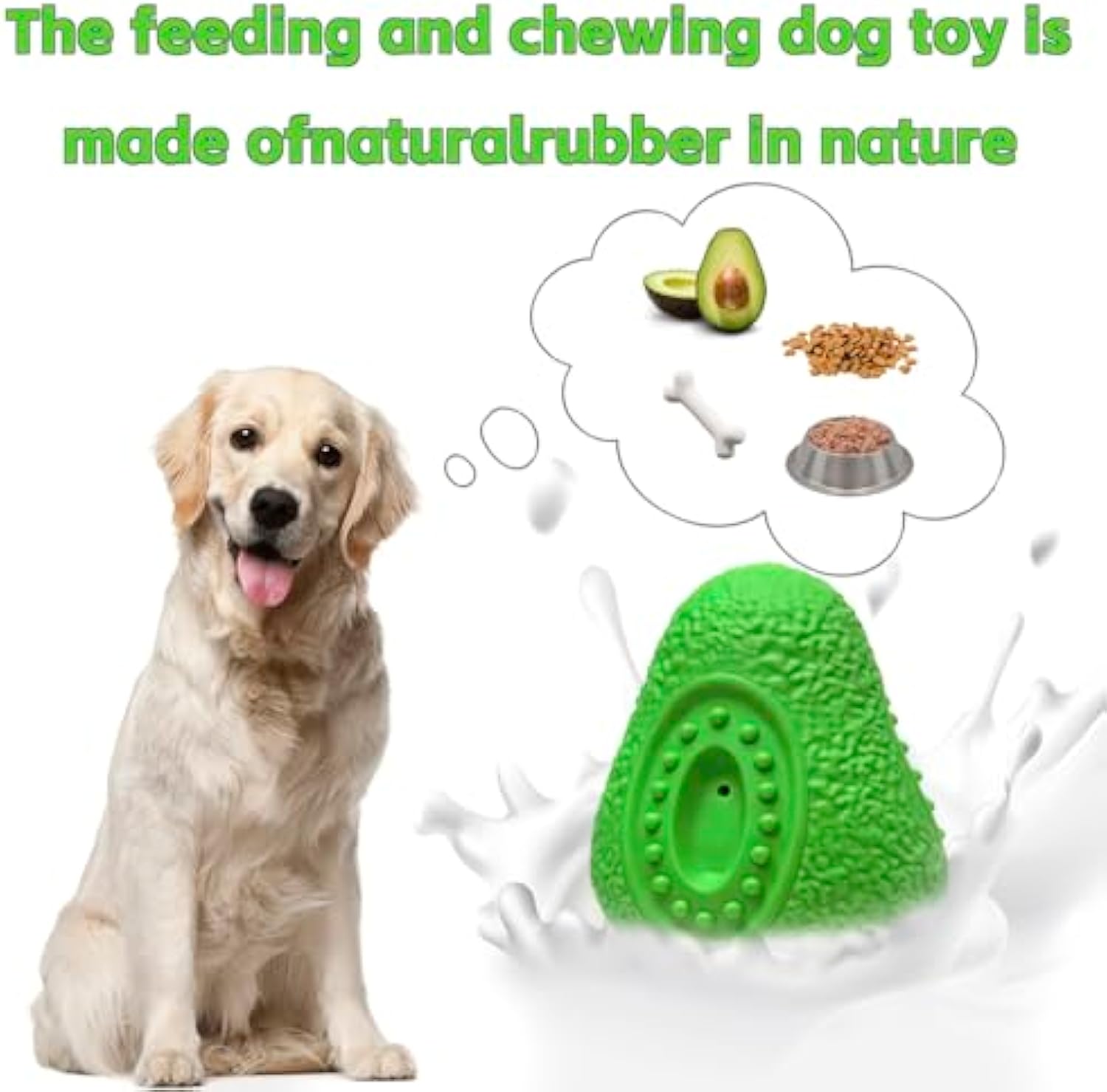 Pet Indestructible Chew Toy Safe Rubber Teething Toy