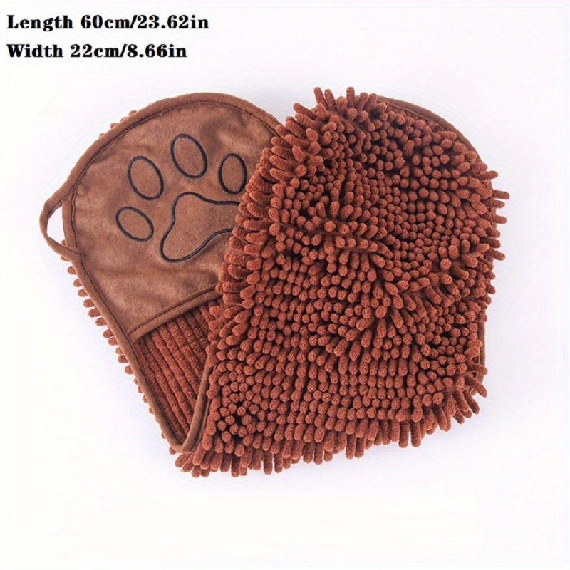 Absorbent Microfiber Pet Drying Towel Hand Pocket Quick Dry