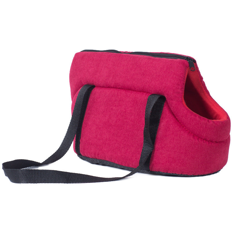 Pet Carrier Bag Mesh Breathable Foldable Portable Travel Handbag