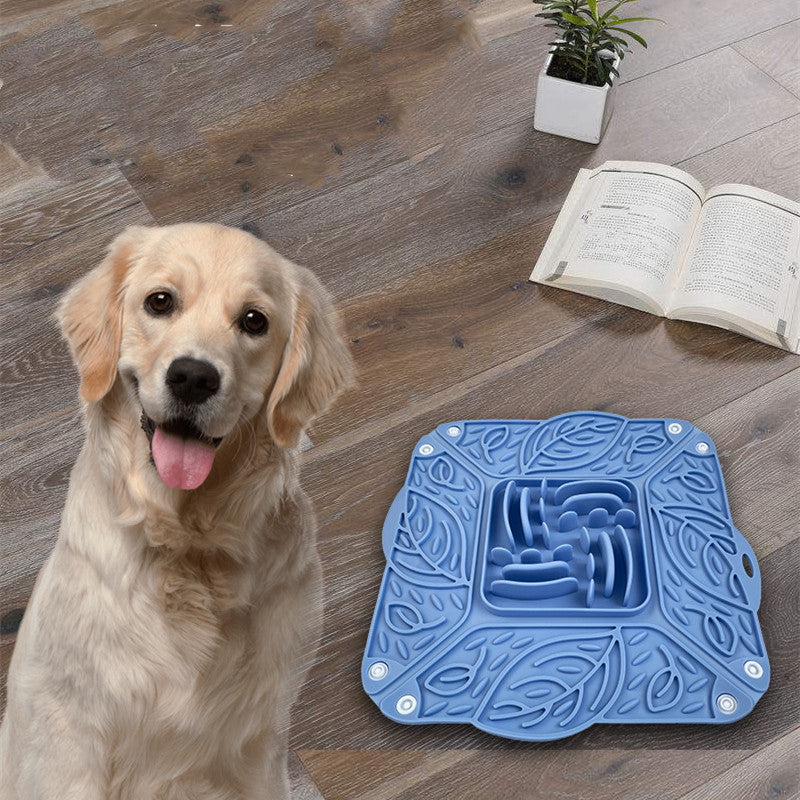 Pet Silicone Foldable Slow Feeding Mat Bowl